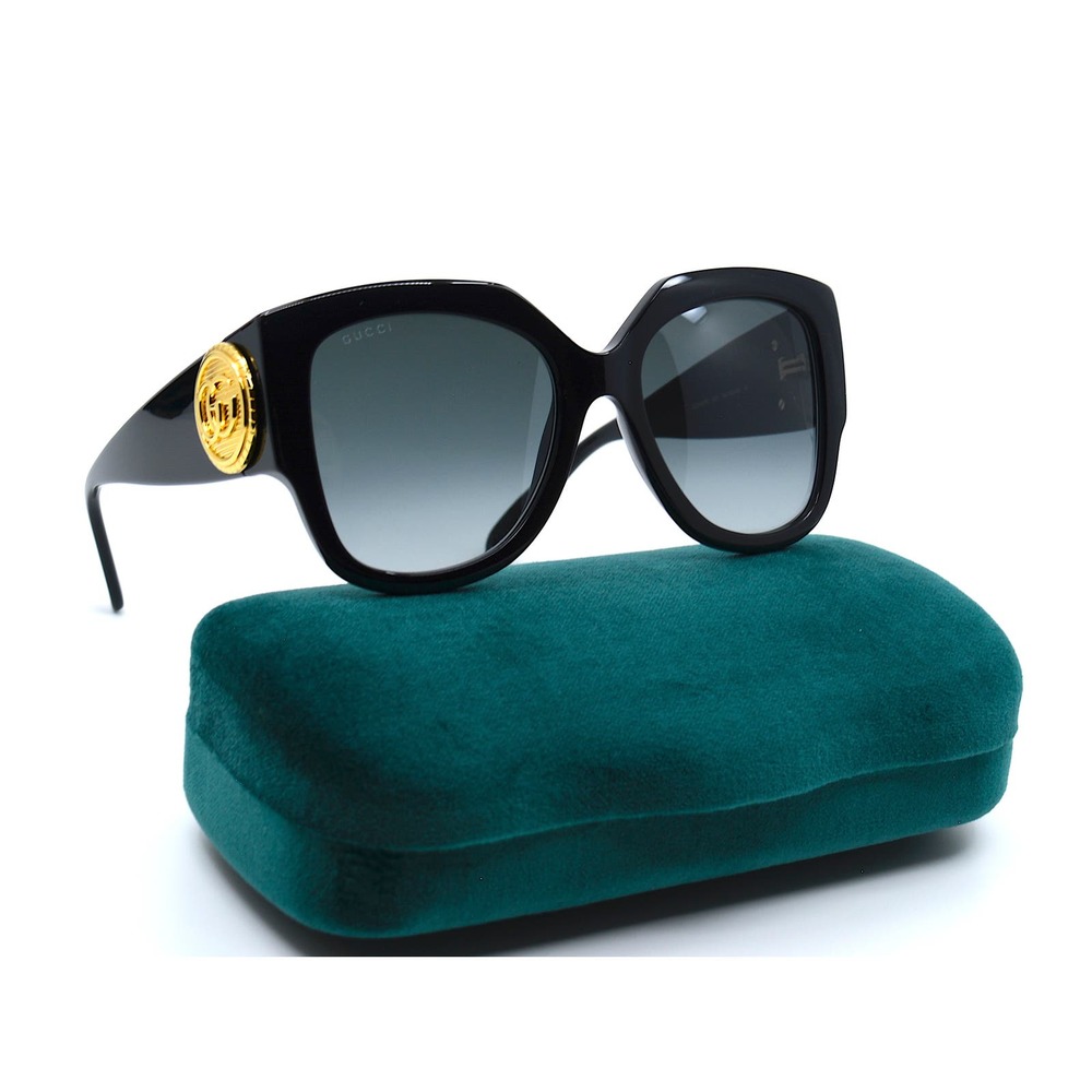 NEW GUCCI GG1407S 001 BLACK GREY AUTHENTIC SUNGLASSES - Picture 15 of 16